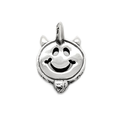 30th Anniversary Happy Face with Horns and Beard Charm