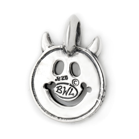 Happy Face Graffiti with Horns Charm