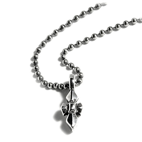 "C" Cross Charm with Ball Chain