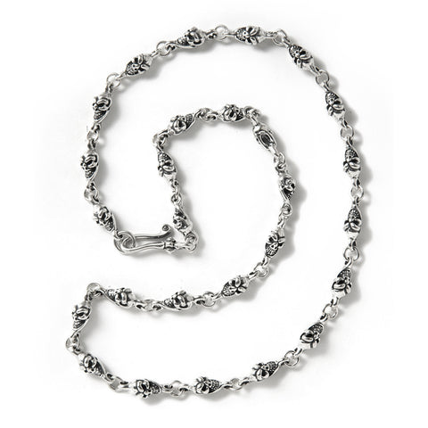 Small Link Skull Necklace