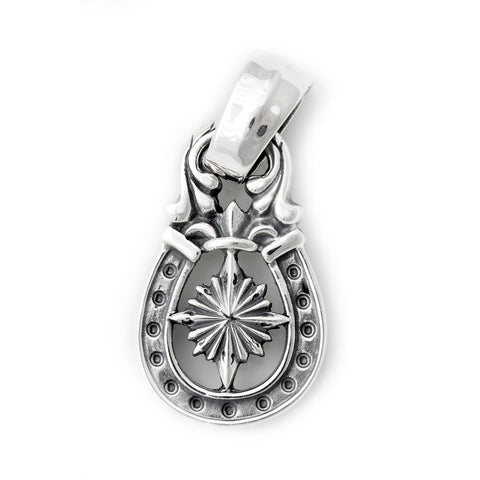 Horseshoe Pendant "NAUTICAL STAR" Top - Large