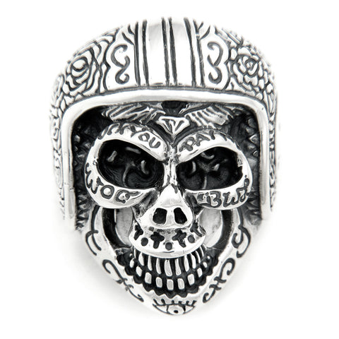 Medium Master Skull with Helmet Ring