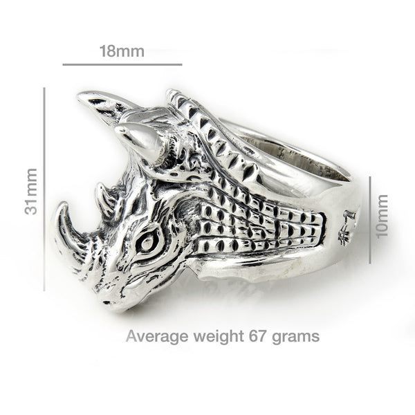 30th Anniversary Bill Wall Rhino Ring - Bill Wall Leather Inc.