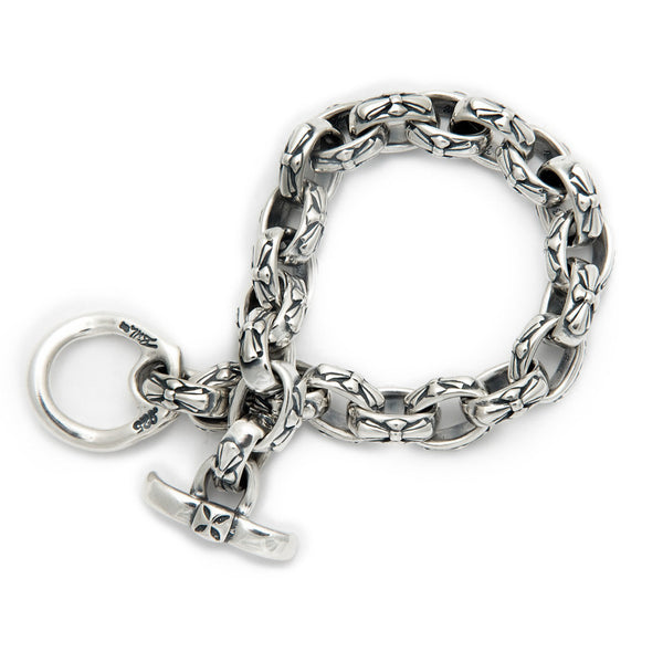 Cross on sale link bracelet