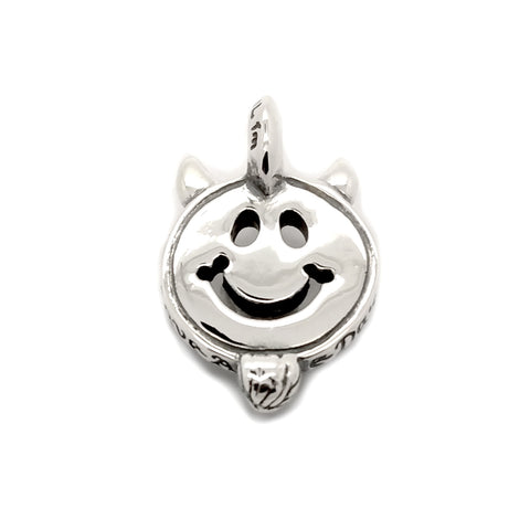 30th Anniversary Happy Face with Horns and Beard Charm