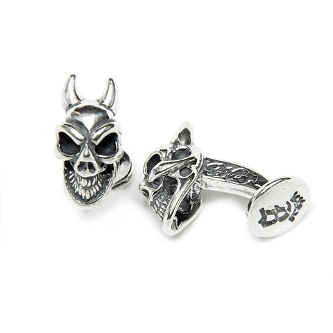 Demon Skull Cuff Links