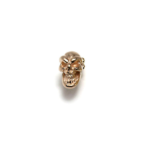18k Gold Skull Earrings