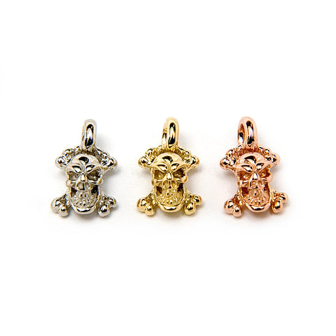 18k Skull and Crossbones Charm