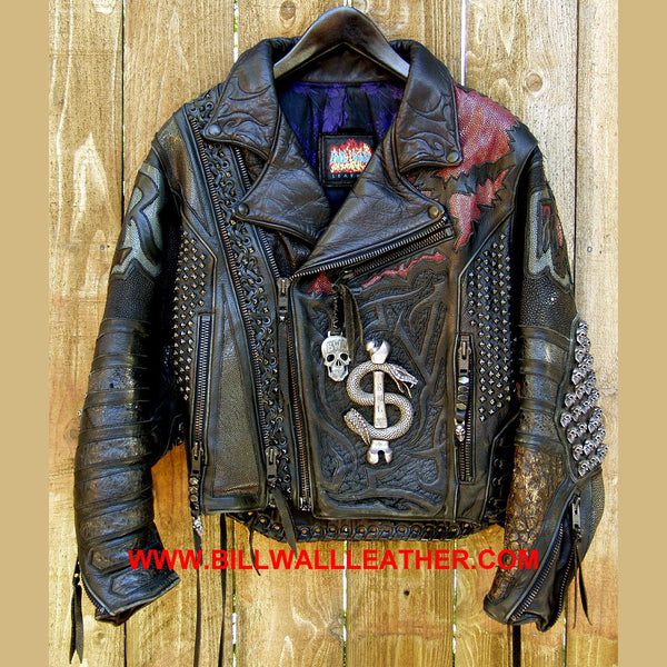 Vintage Motorcycle Jacket Bill Wall Leather Inc