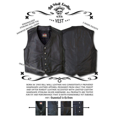 Men's Leather Vest