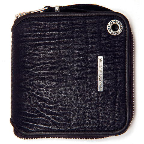 Square Zipper Wallet in Sharkskin
