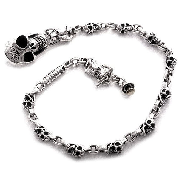 Good Luck Skulls and Dog Head Wallet Chain