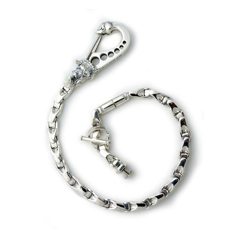 WC640  21" Wallet Chain with Hoshi U-joint Links and Rhino Clip
