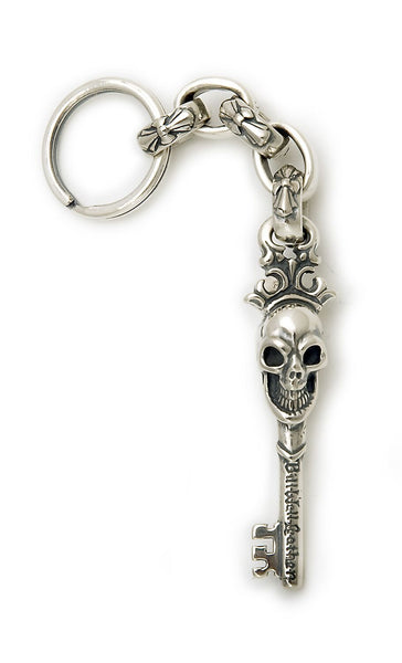 Vintage Skull Key with Immortal Cross Link Key Chain - Bill Wall