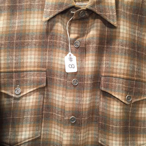 Pendleton Shirt Vintage Silver and Brass Buttons
