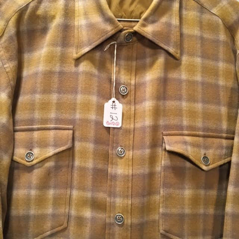 Pendleton Shirt Vintage Silver and Brass Buttons