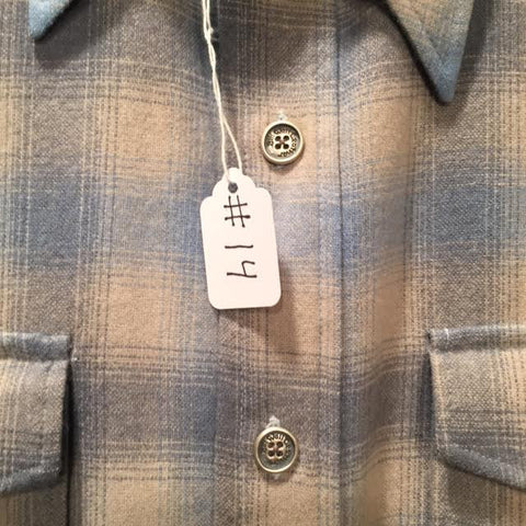 Pendleton Shirt Vintage Silver and Brass Buttons