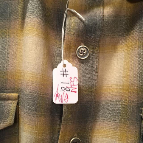 Pendleton Shirt Vintage Silver and Brass Buttons