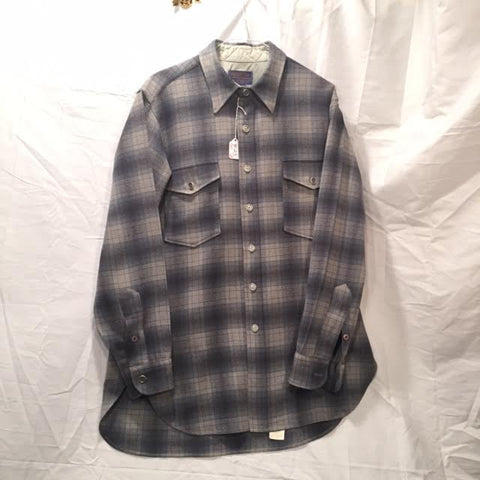 Pendleton Shirt Vintage Silver and Brass Buttons