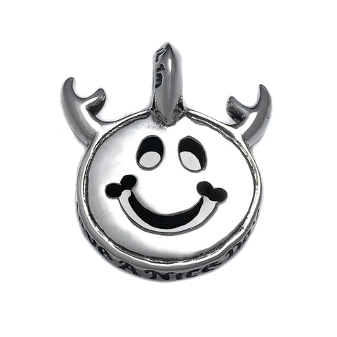 Happy Face Charm -Antlers