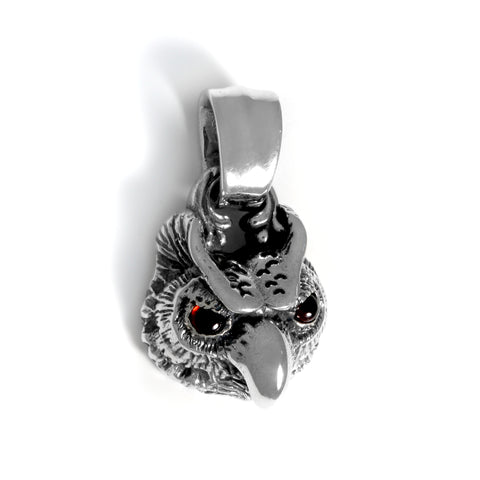 Owl Charm with Stone Eyes