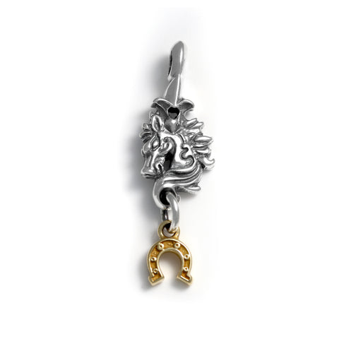 Horse Charm with 18k Mini Charm