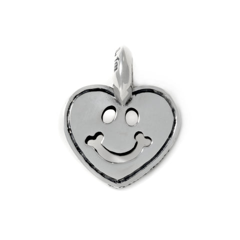 Heart Happy Face Charm