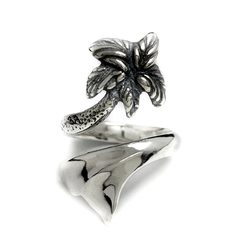 Palm Tree/Whale's Tail Ring