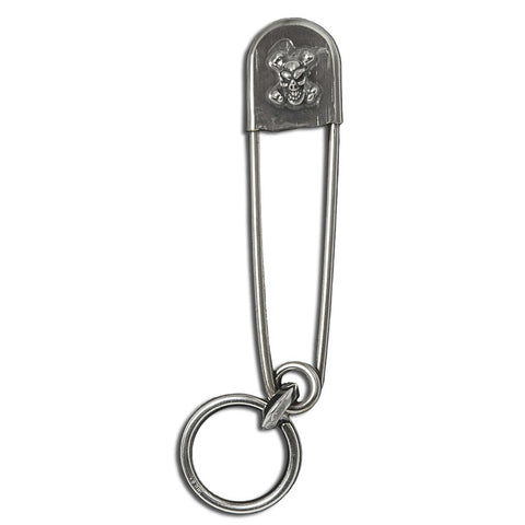 Crown Safety Pin Key Chain