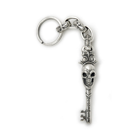 Vintage Skull Key with Immortal Cross Link Key Chain