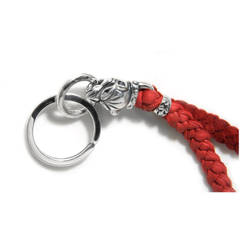 Animal Head (medium) with Leather Braid Key Chain