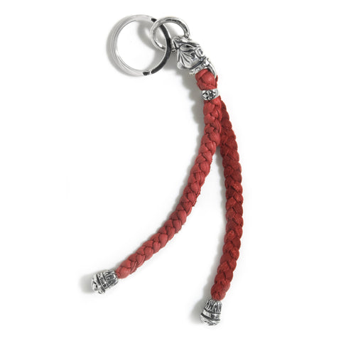 Animal Head (medium) with Leather Braid Key Chain