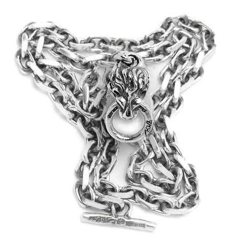 Square Chain with Animal Head Necklace