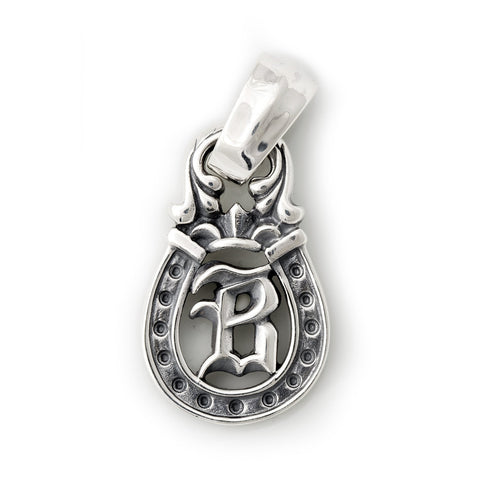 Horseshoe Pendant "B-INITIAL" Top - Large