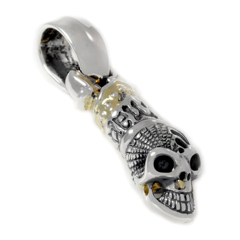 Engraved Nomad Skull Pendant