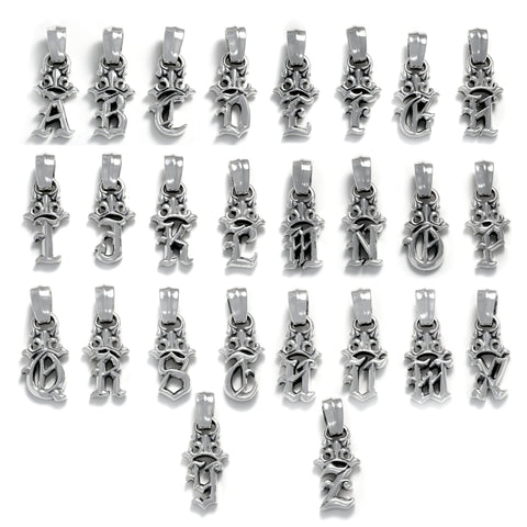 Initial Crown Pendant