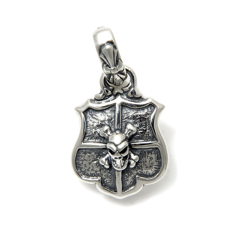 Shield with Skull and Crossbones Pendant