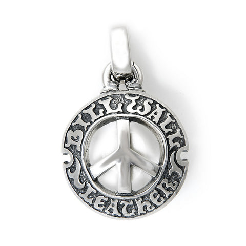 Circle Logo with Peace Sign Pendant