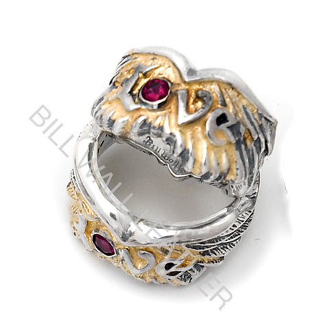 Custom Love Rings with 18K Solder and Gemstones