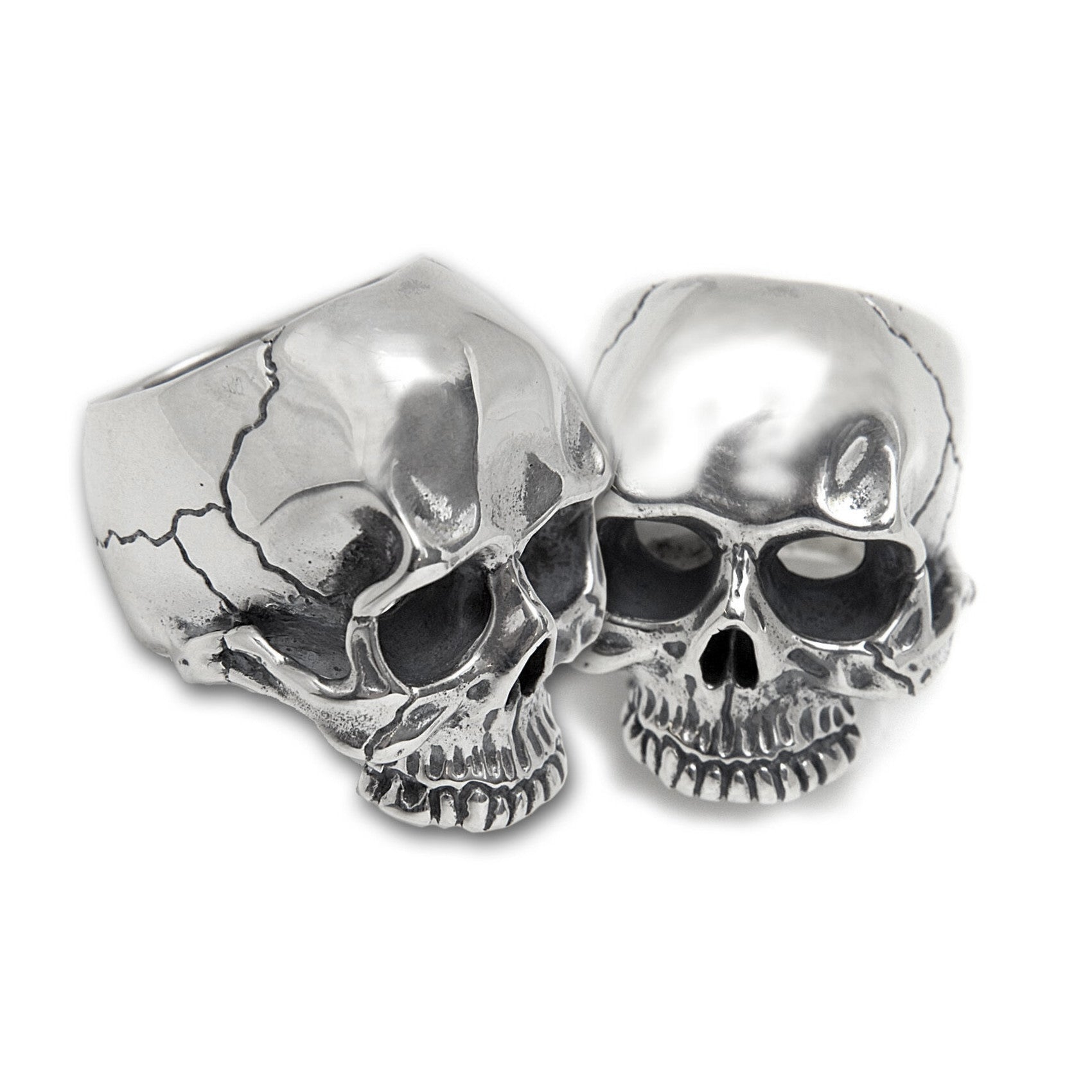 Bill Wall Leather Good Luck Skull Sterling Silver Pendant