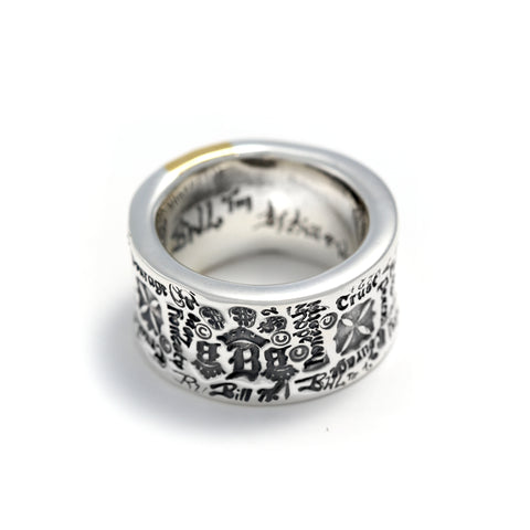 Executive Graffiti Band with 22K Stripe