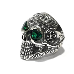 Lotus Blossom Graffiti Master Skull Ring stones - Bill Wall