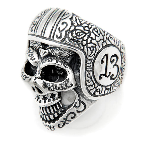 Medium Master Skull with Helmet Ring