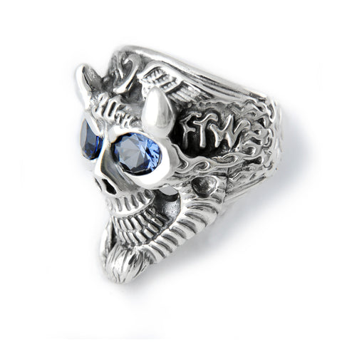 Flying Tire 30th Anniversary Ring w/birthstones