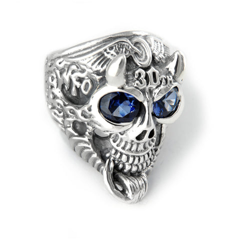 Flying Tire 30th Anniversary Ring w/birthstones