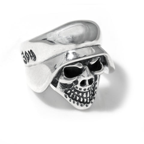 Small Helmet Skull Ring
