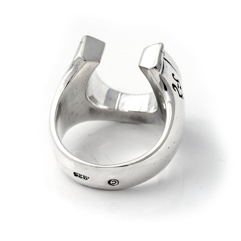 Horseshoe Ring Silver - Large