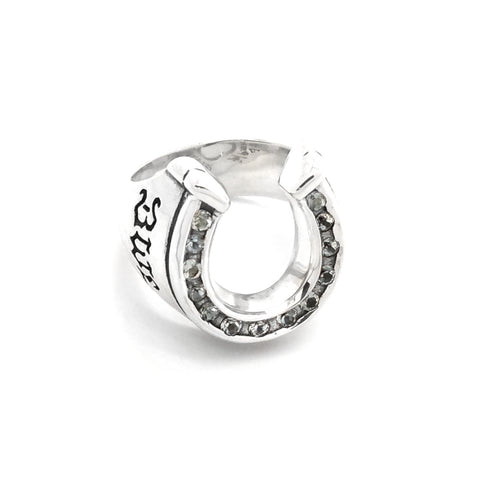 Medium Horseshoe Ring with Stones (Custom)