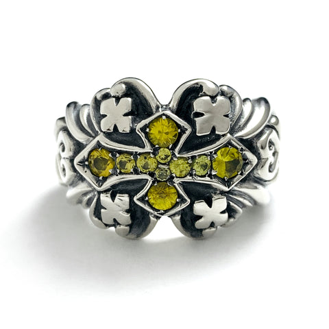 Gothic Ring with Stones