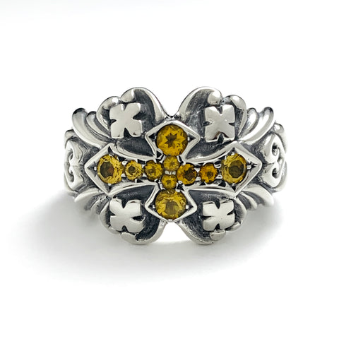 Gothic Ring with Stones